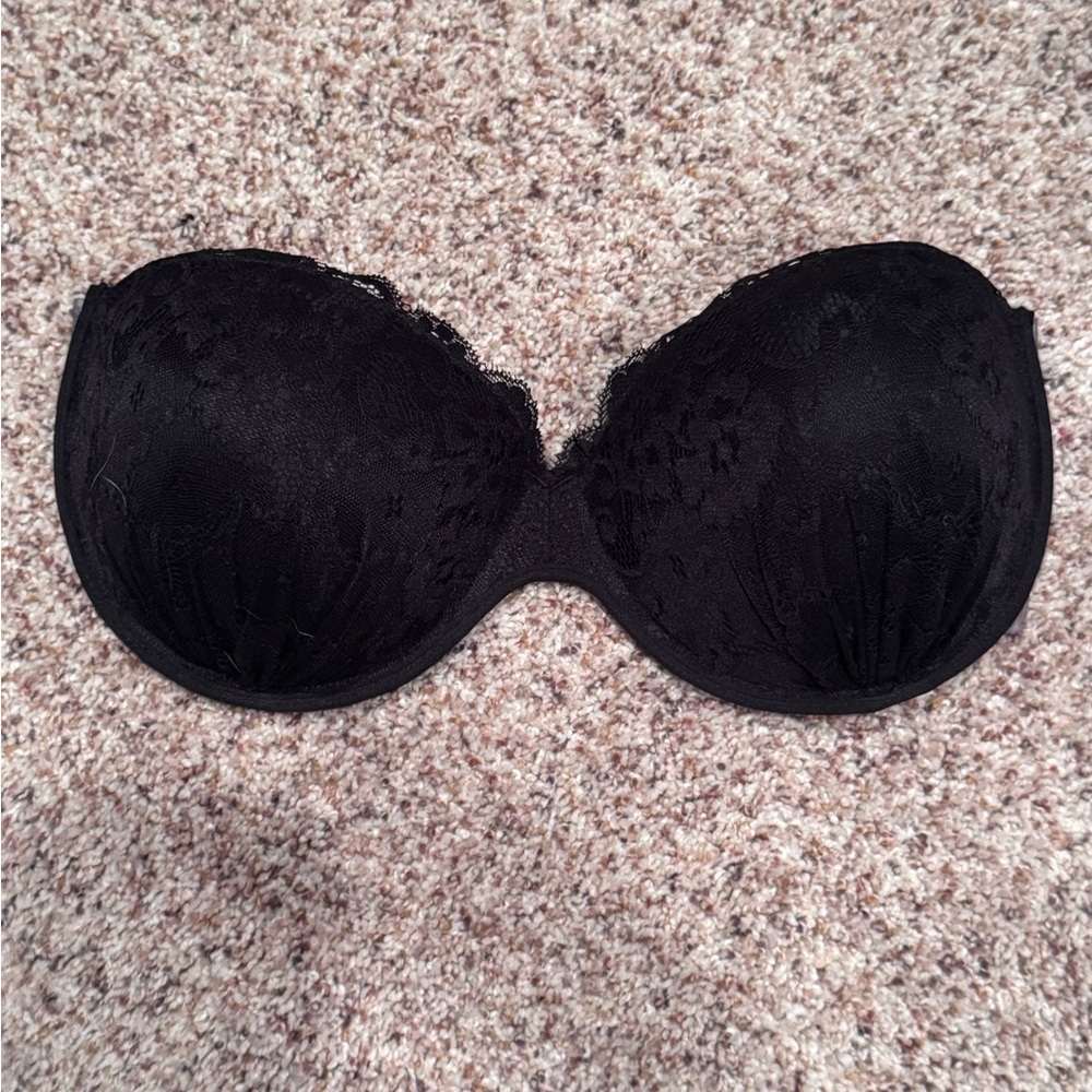 Elegant Black Backless & Strapless Bra